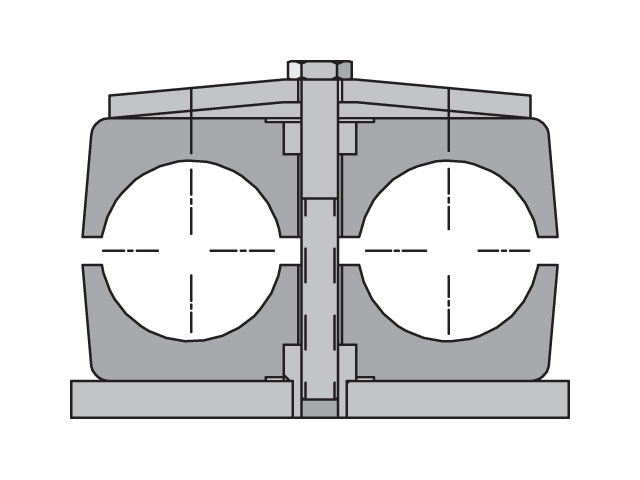 Inch Standard Twin Series Tube Clamp Halves